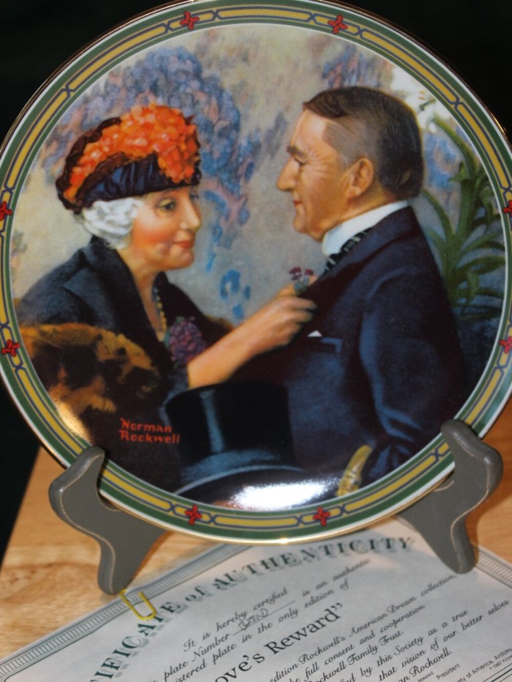 Love's Reward Collector plate
